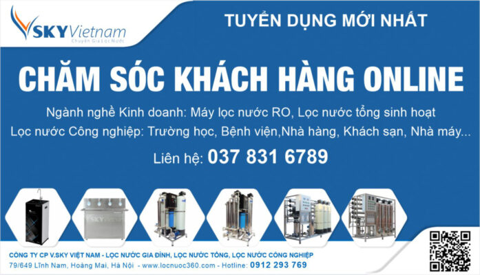 Locnuoc360 tuyển dụng Nhân viên Chăm sóc khách hàng