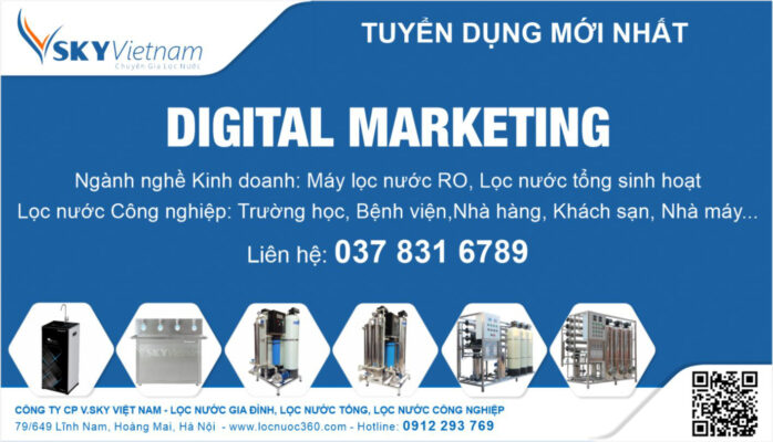 Locnuoc360 tuyển Quản lý Digital Marketing