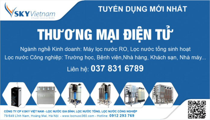 Locnuoc360 tuyển dụng Nhân viên Thương mại điện tử