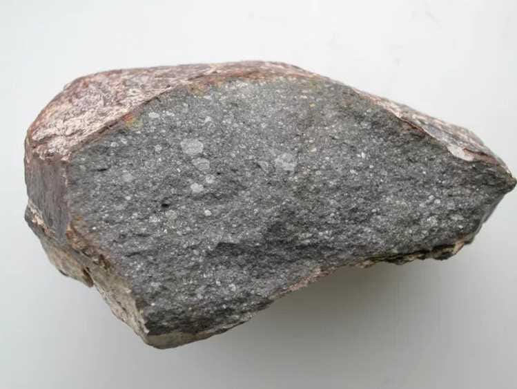 Một mảnh thiên thạch enstatit chondrite tại Bảo tàng Lịch sử Tự nhiên ở Pháp.
