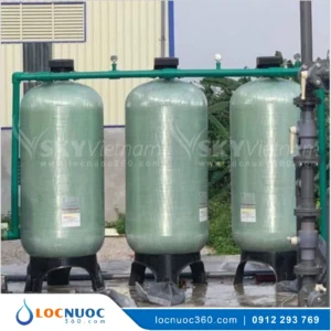 Hệ thống lọc thô 7m3 sản xuất Nước đóng bình