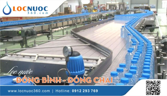 Kinh doanh nước đóng bình dùng Hệ thống lọc nước Công nghiệp nào?