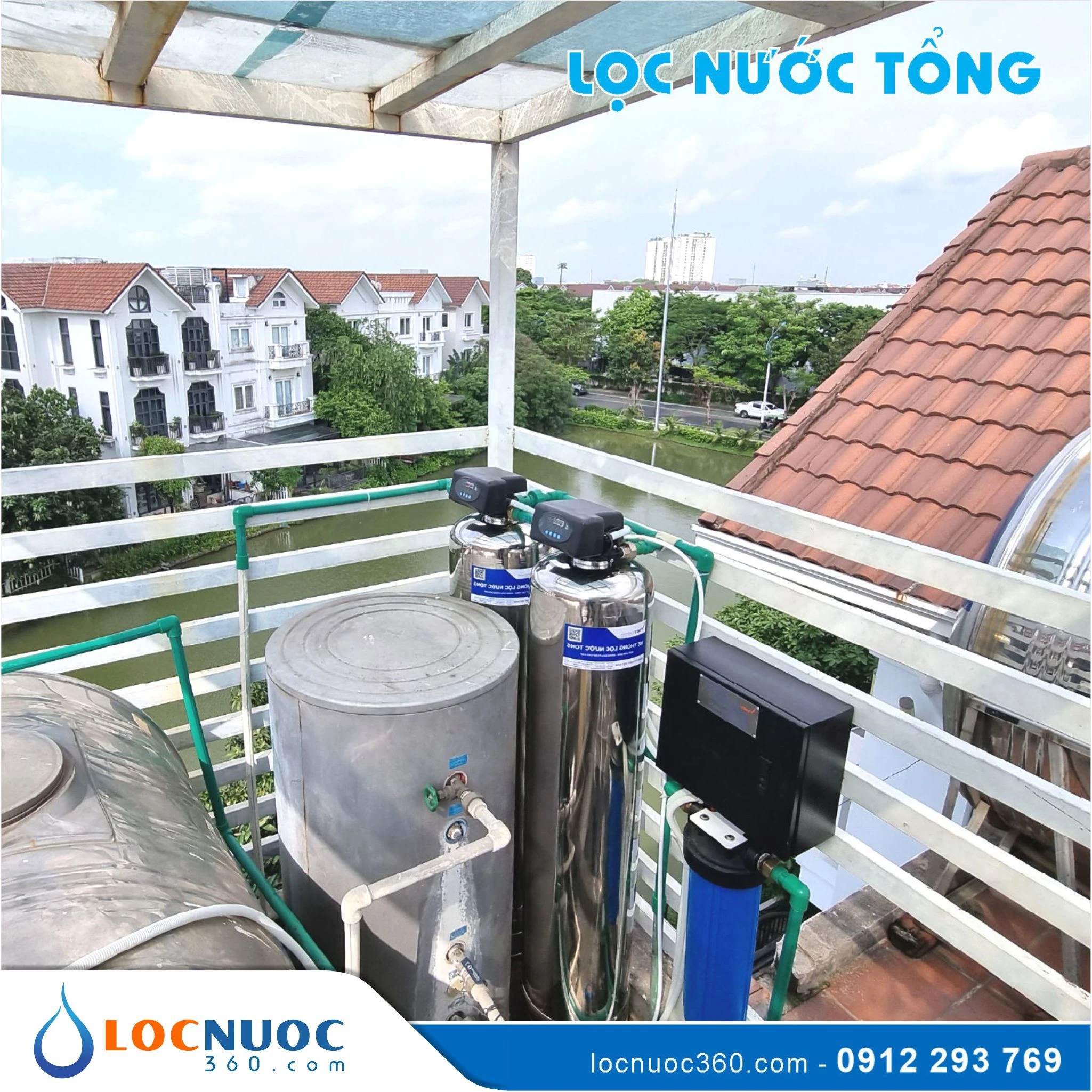 Bộ lọc nước tổng Siêu lọc UF VSK02UF-52-V1 4 Bộ lọc nước tổng Siêu lọc UF VSK02UF-52-V1