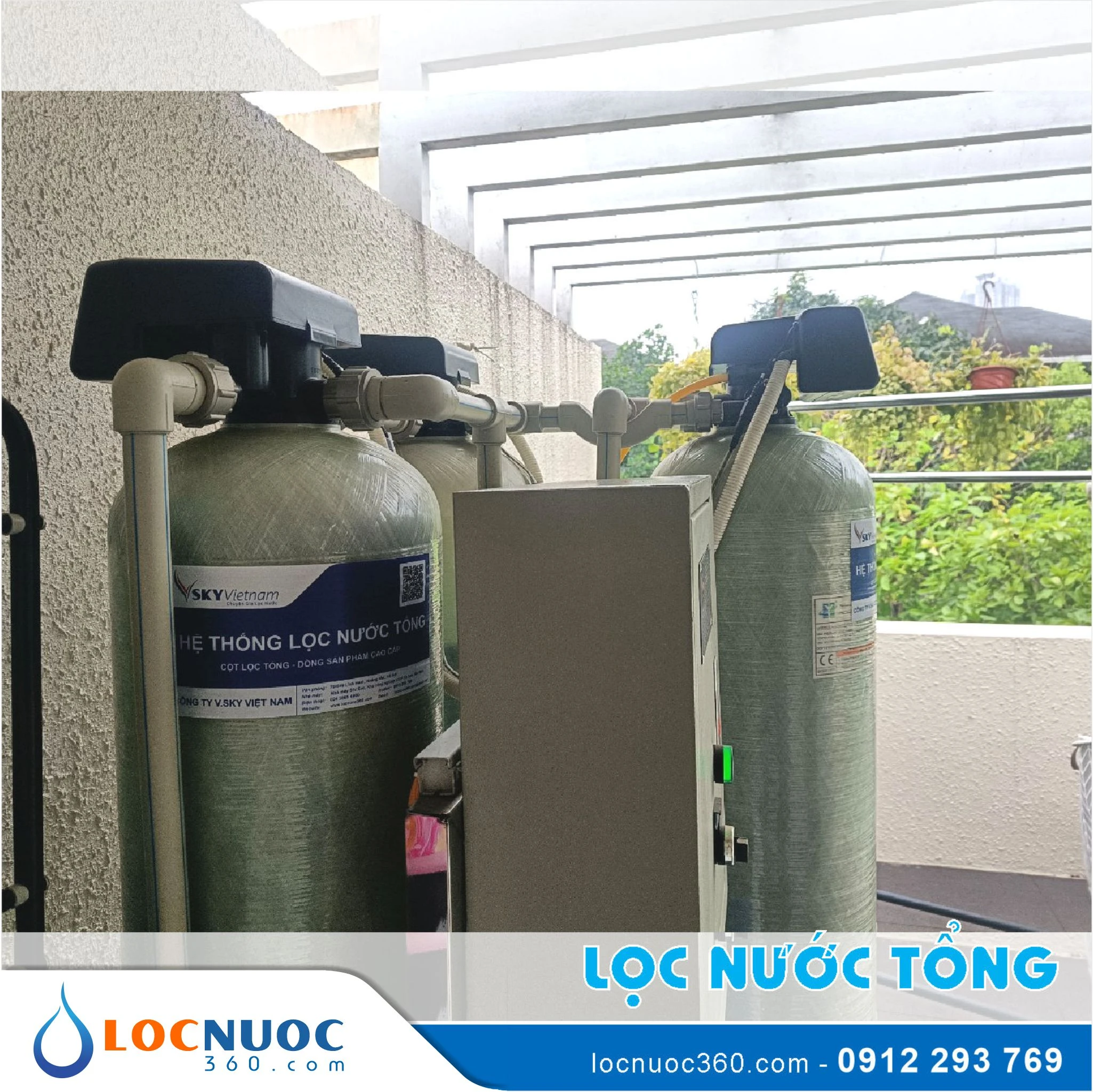 Bộ lọc nước tổng, làm mềm cao cấp VSK03A-52 Standard 2 Bộ lọc nước tổng, làm mềm cao cấp VSK03A-52 Standard