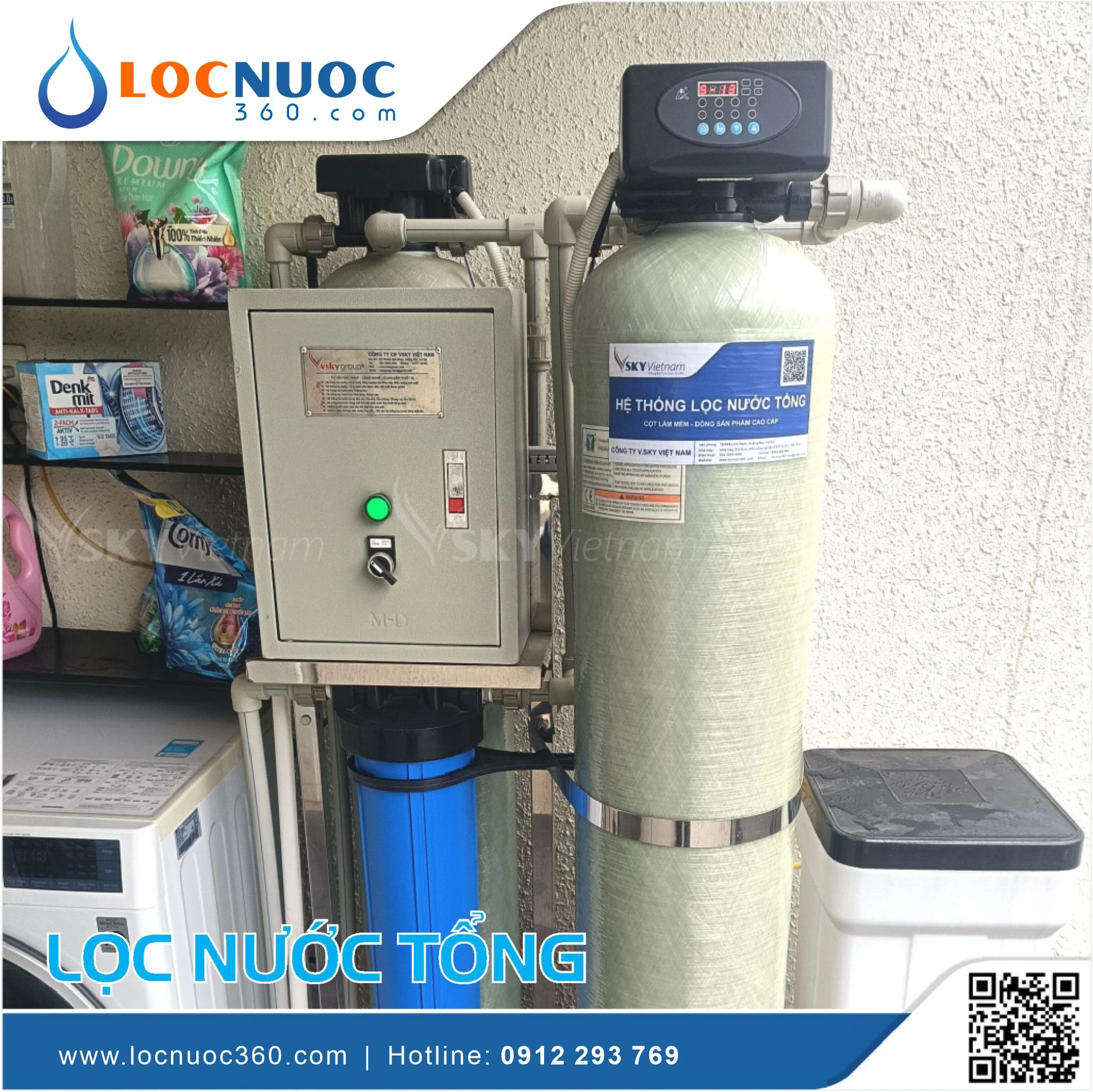 Bộ lọc nước tổng, làm mềm cao cấp VSK03A-52 Standard 4 Bộ lọc nước tổng, làm mềm cao cấp VSK03A-52 Standard