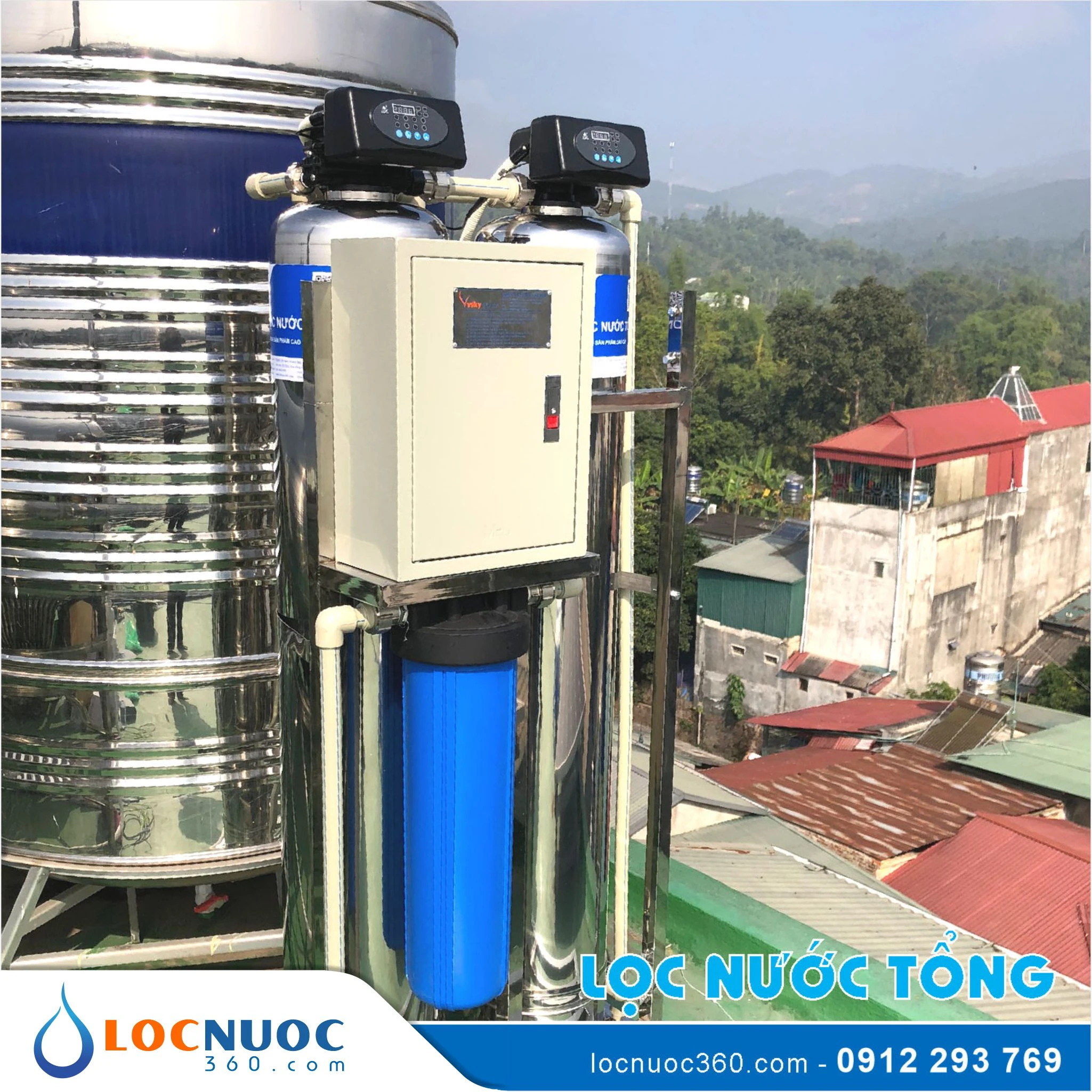 Bộ lọc nước tổng, làm mềm cao cấp VSK02-54 Duo Inox 2 Bộ lọc nước tổng, làm mềm cao cấp VSK02-54 Duo Inox