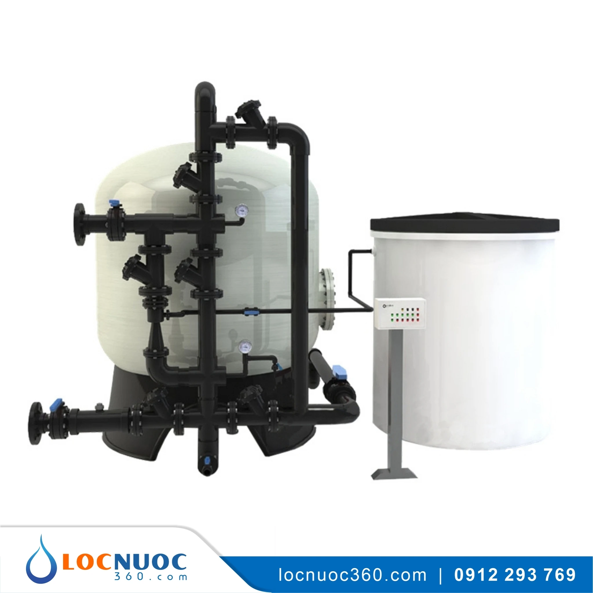 Hệ thống làm mềm nước 20m3 cho Nồi hơi, Lò hơi 4 Hệ thống làm mềm nước 20m3 cho Nồi hơi, Lò hơi