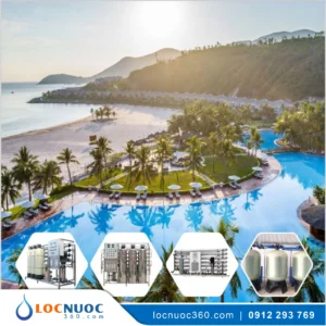 Hệ thống lọc tổng 30m3 cho Resort, Khu du lịch VSK30-LT