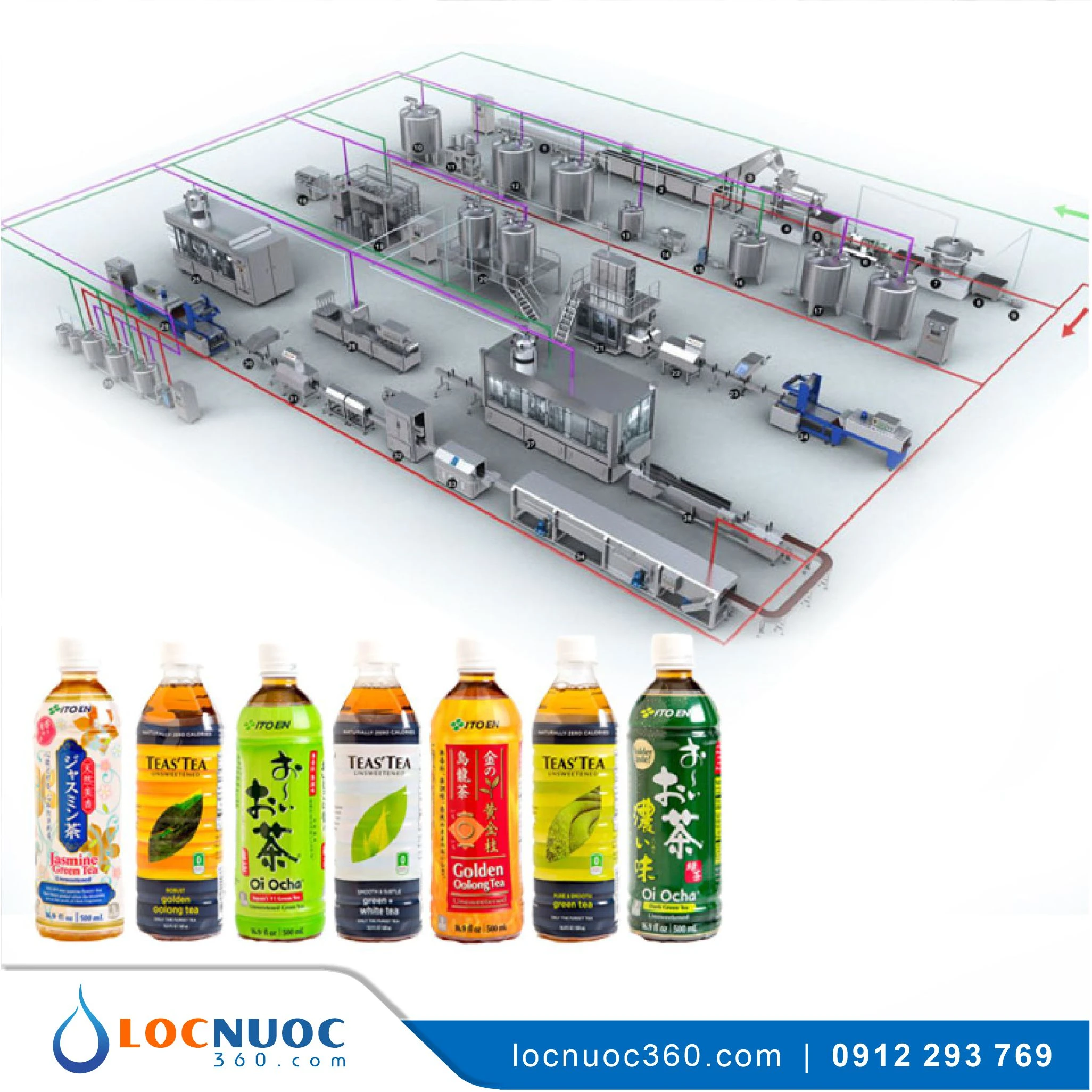Máy lọc nước RO sản xuất nước Giải khát 700lit