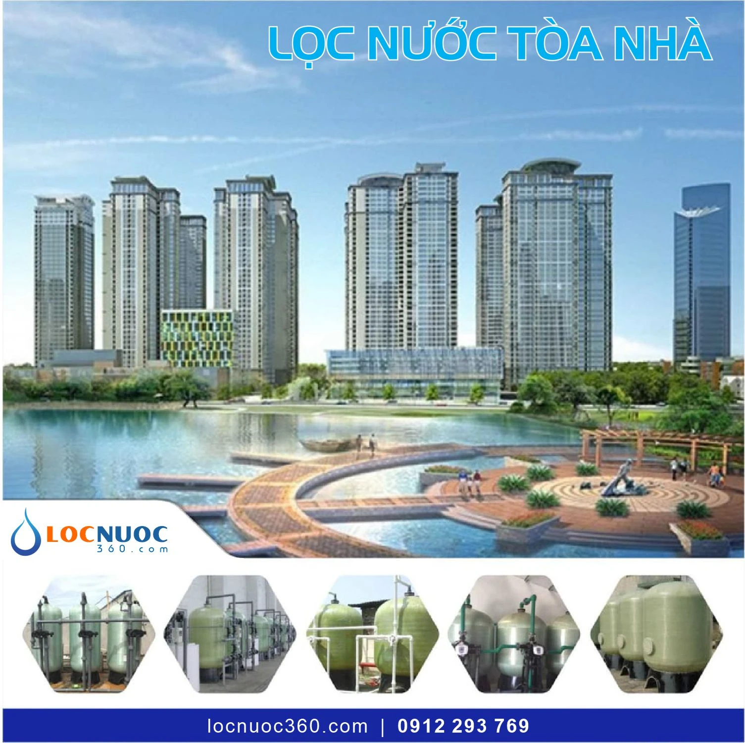 Hệ thống lọc tổng 70 m3 cho Tòa nhà chung cư VSK70-LT