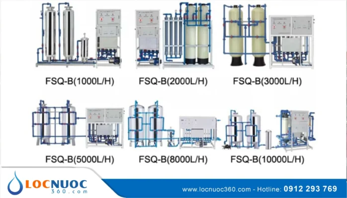 Hệ thống lọc nước Công nghiệp RO gồm các loại sau đây