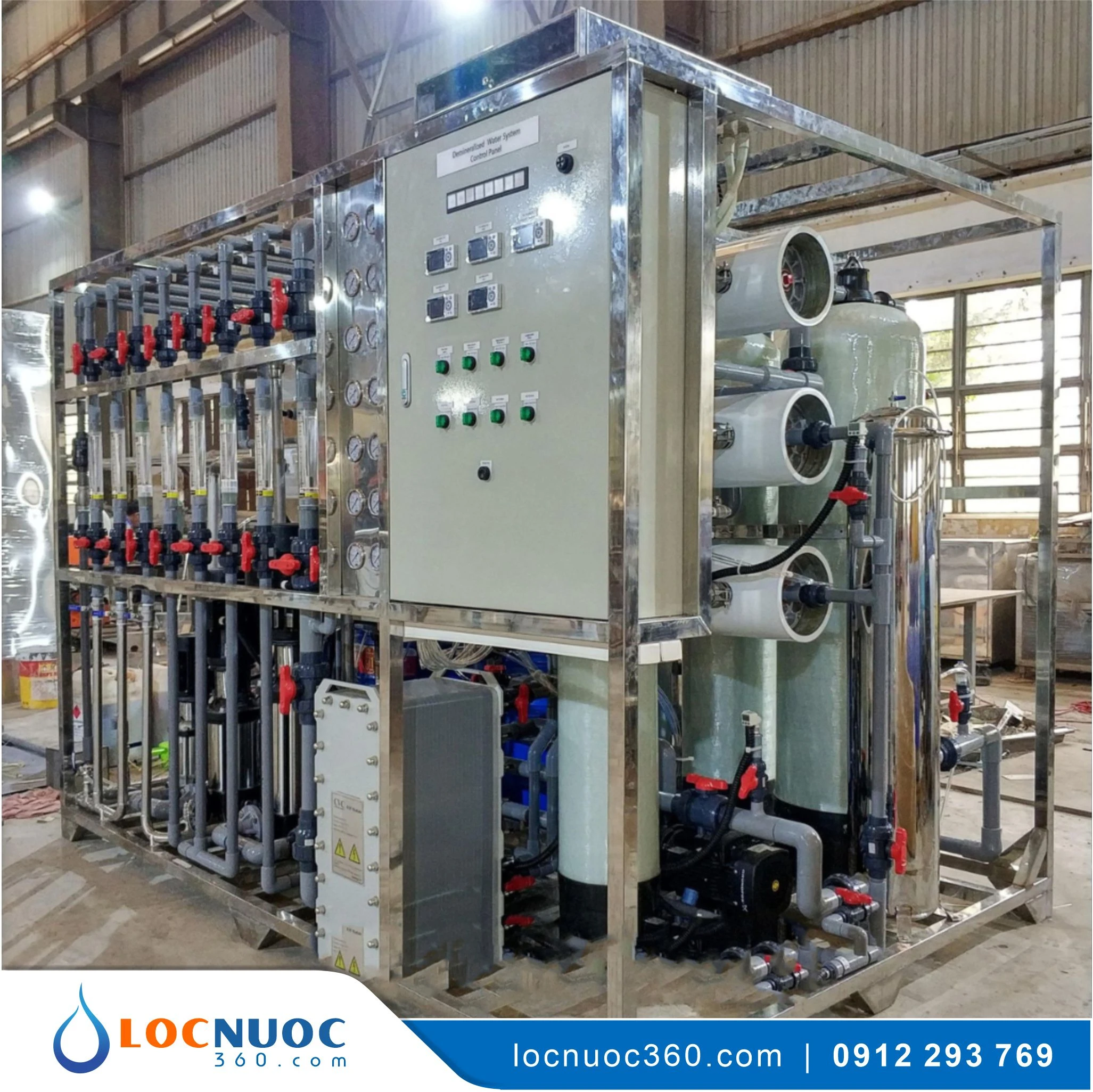 Hệ thống lọc nước khử khoáng Sản xuất Sơn, Xi mạ 2 Hệ thống lọc nước khử khoáng Sản xuất Sơn, Xi mạ