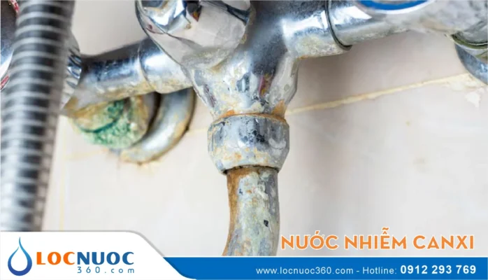 Những khu vực nào nguồn nước bị nhiễm đá vôi?