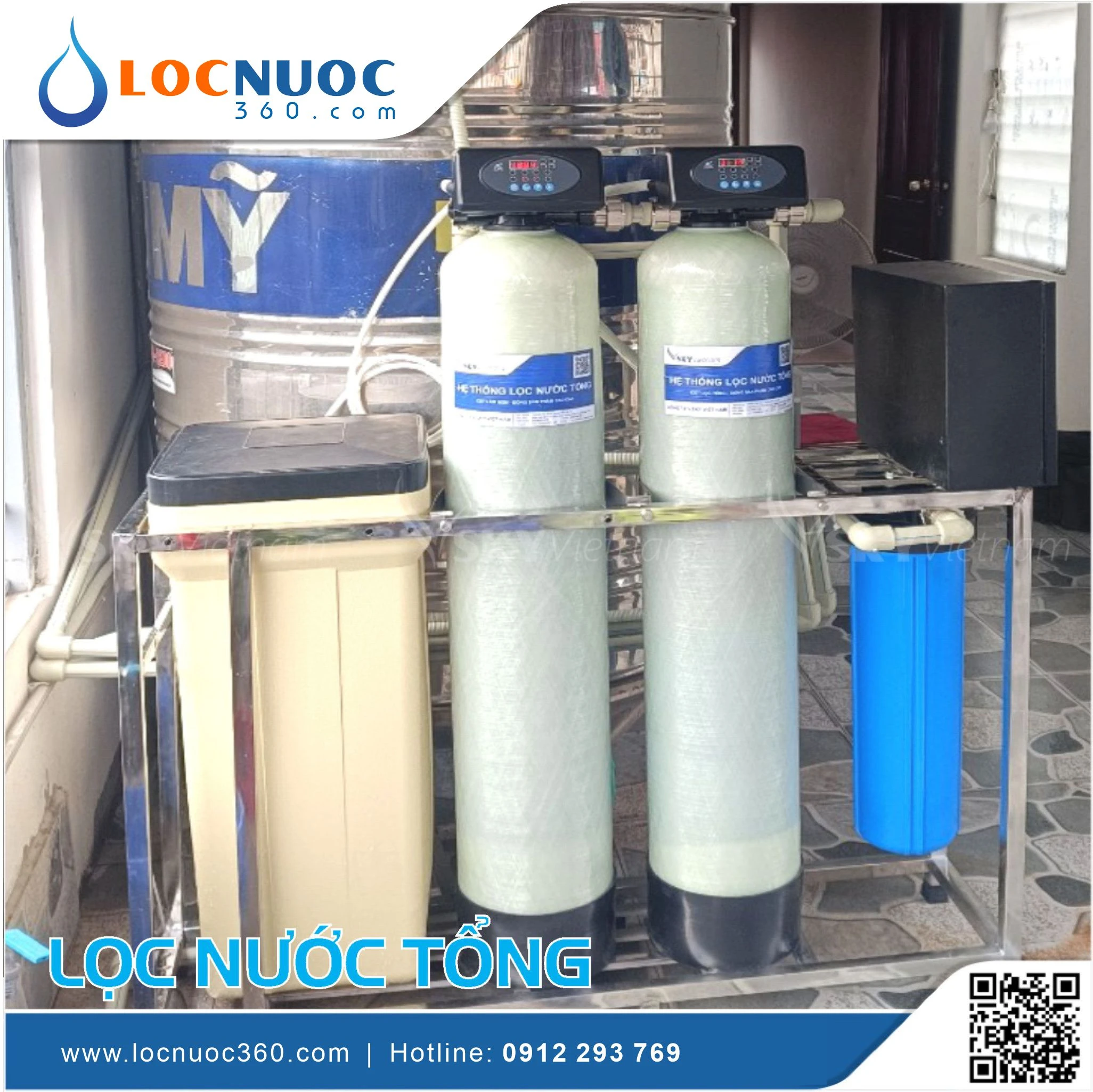 Bộ lọc nước tổng, làm mềm giá rẻ VSK02B-52 Duo 3 Bộ lọc nước tổng, làm mềm giá rẻ VSK02B-52 Duo