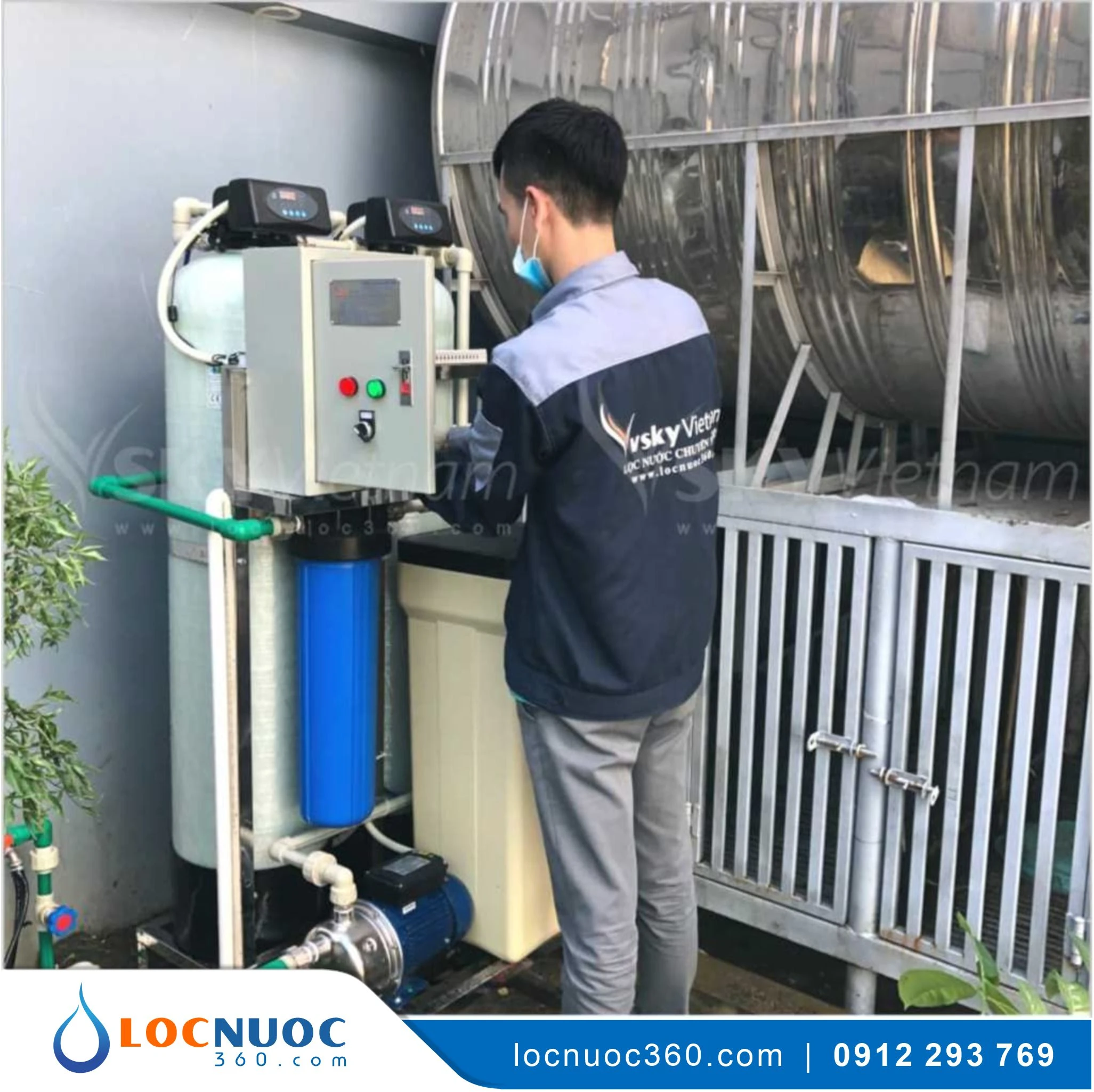 Bộ lọc nước tổng, làm mềm giá rẻ VSK02B-52 Duo 2 Bộ lọc nước tổng, làm mềm giá rẻ VSK02B-52 Duo