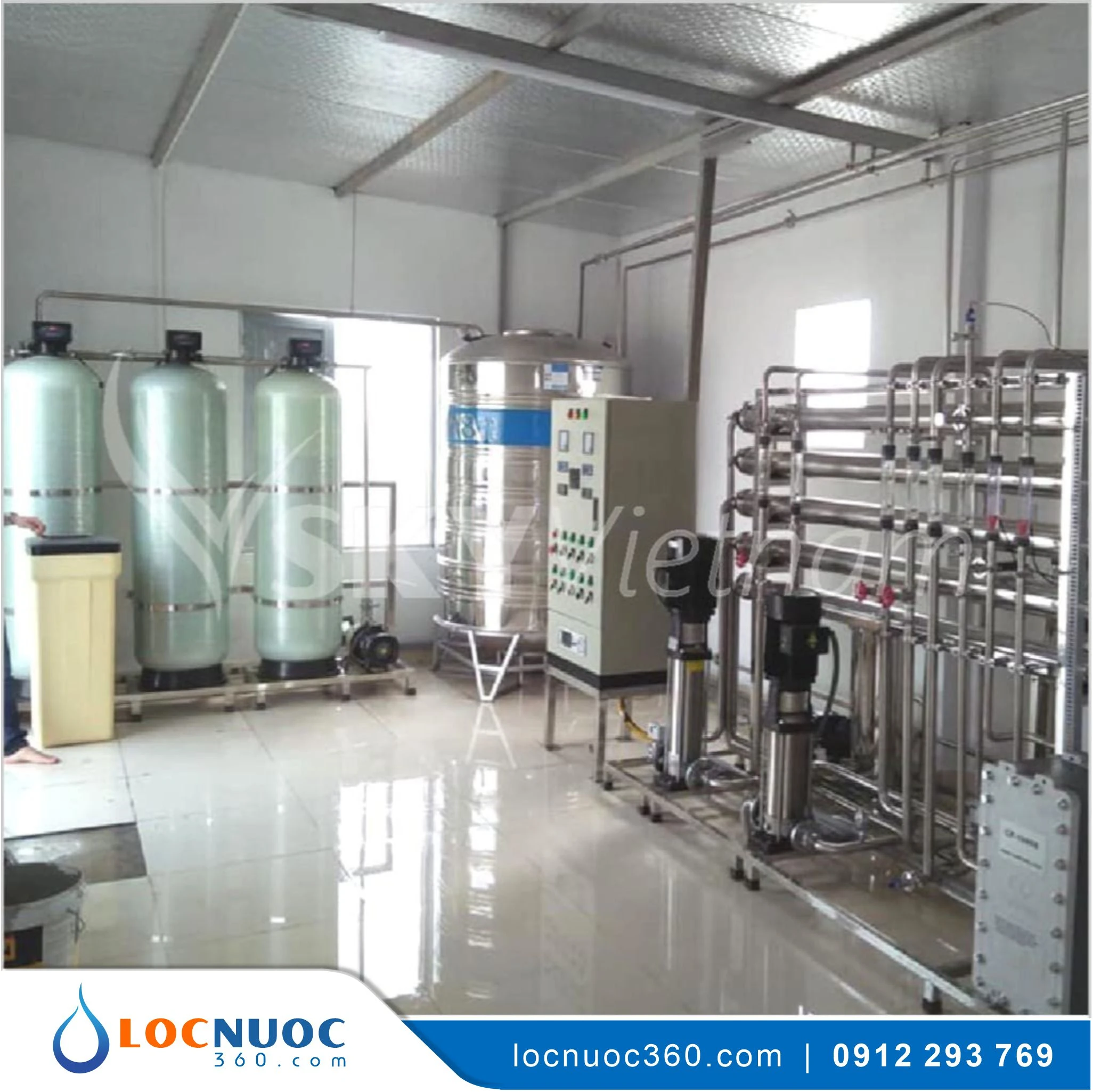 Máy lọc nước RO Tinh khiết 500lit sản xuất Nước đóng bình