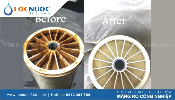 Hướng dẫn các bước tẩy rửa Màng lọc RO công nghiệp