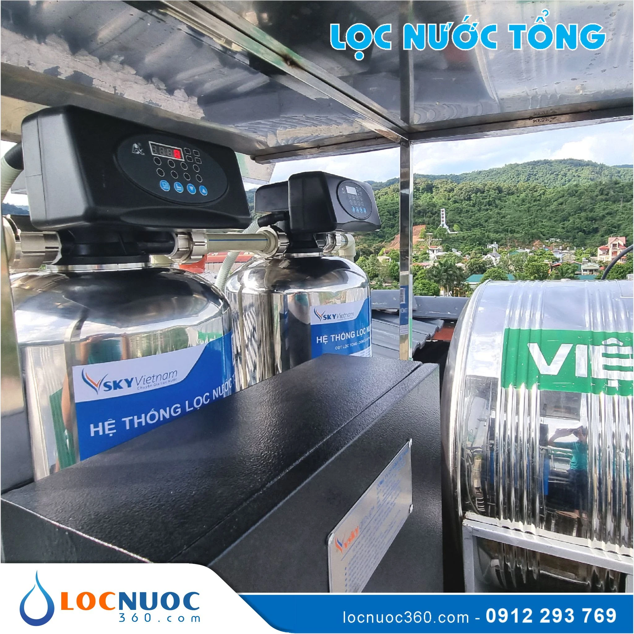 Bộ lọc nước tổng Siêu lọc UF VSK02UF-52-V2 2 Bộ lọc nước tổng Siêu lọc UF VSK02UF-52-V2