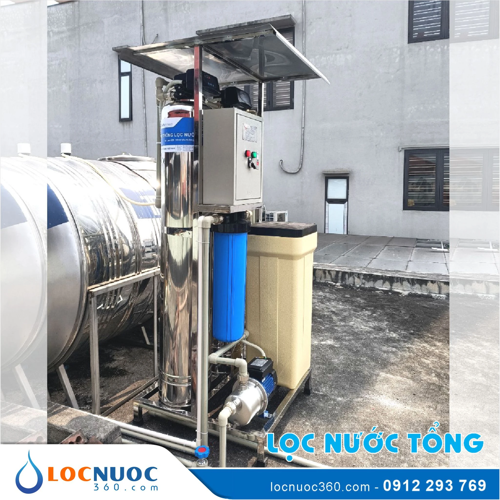 Bộ lọc nước tổng Siêu lọc UF VSK02UF-52-V2 4 Bộ lọc nước tổng Siêu lọc UF VSK02UF-52-V2