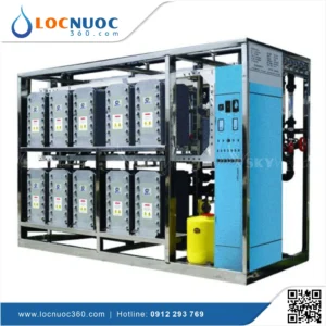 Hệ thống xử lý nước khử ion EDI Công nghiệp 10000l/h