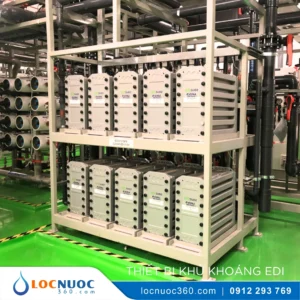 Hệ thống xử lý nước khử ion EDI Công nghiệp 10000l/h
