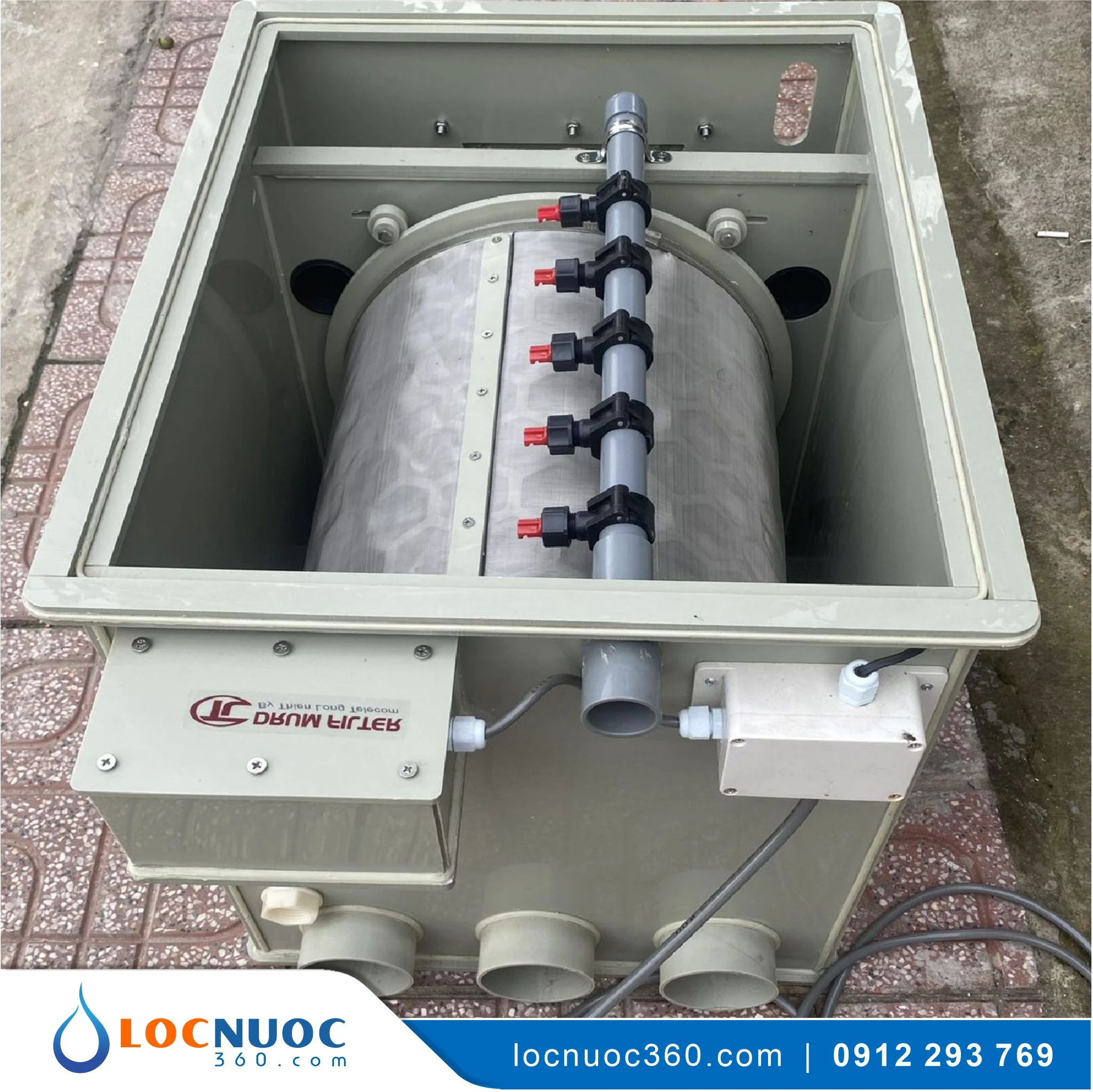 Drum 30 khối Máy lọc phân tự động dành cho hồ Koi từ 20-30 m3 3 Drum 30 khối Máy lọc phân tự động dành cho hồ Koi từ 20-30 m3