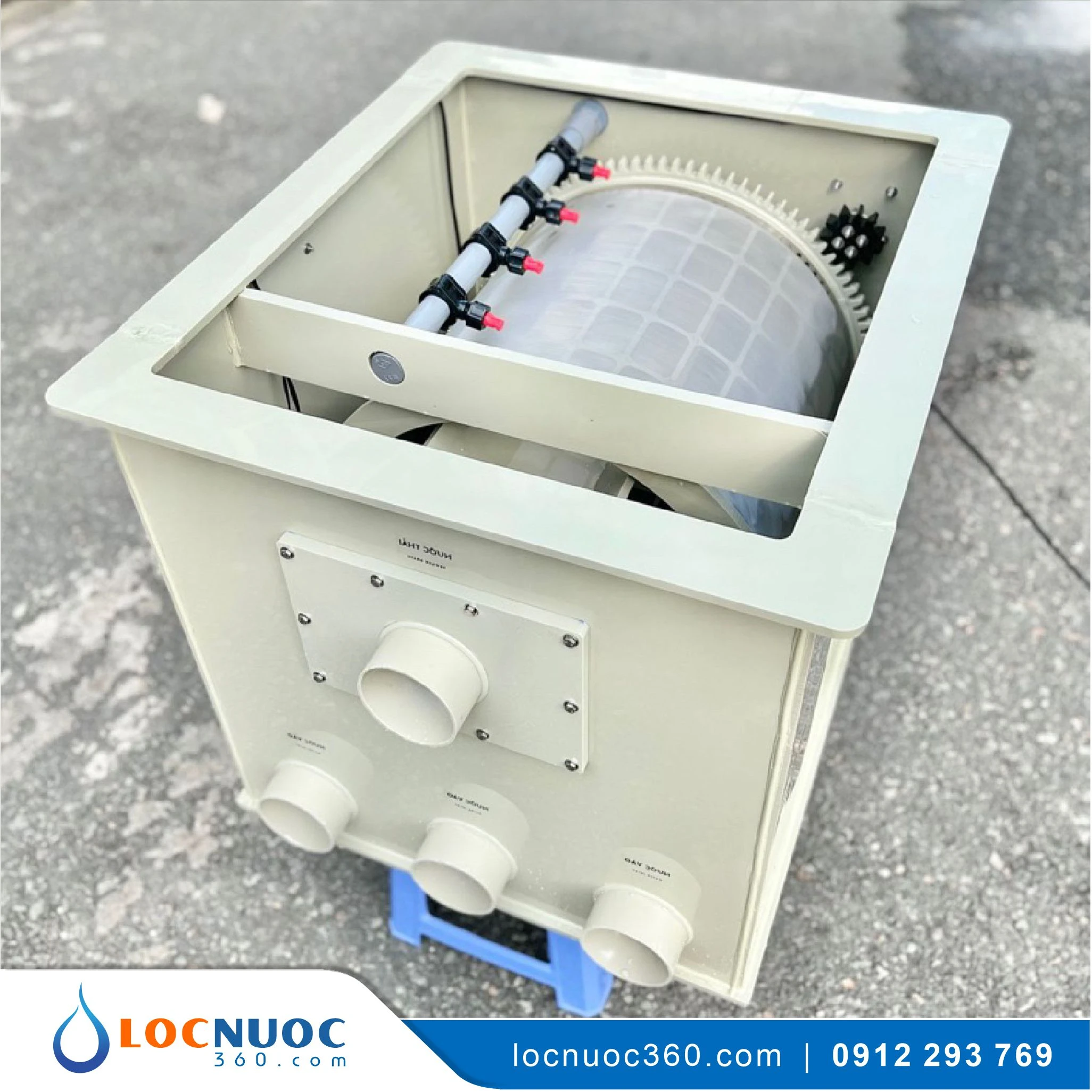 Drum 30 khối Máy lọc phân tự động dành cho hồ Koi từ 20-30 m3 2 Drum 30 khối Máy lọc phân tự động dành cho hồ Koi từ 20-30 m3