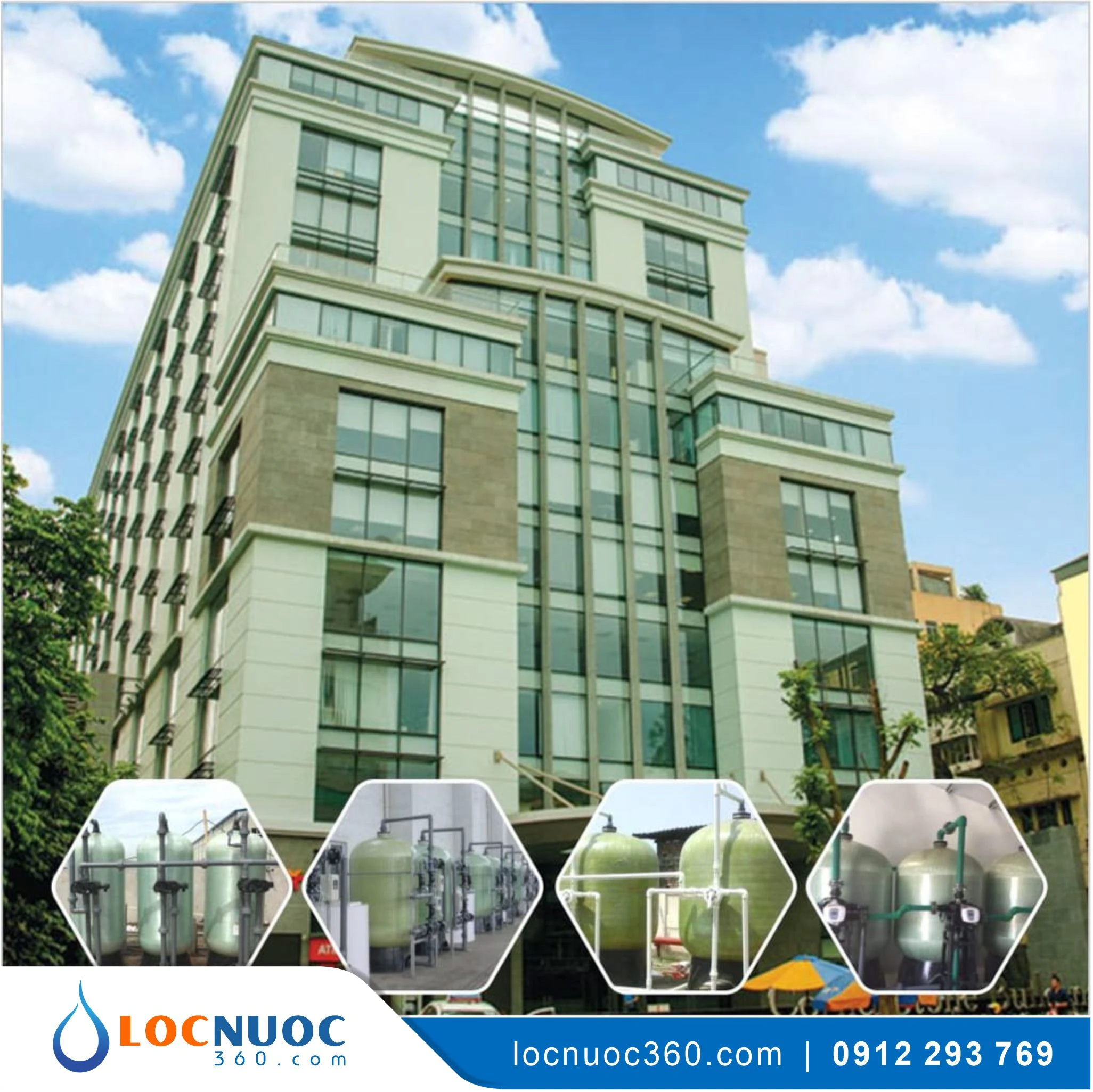 Hệ thống lọc tổng 20 m3 cho Tòa nhà văn phòng VSK20-LT