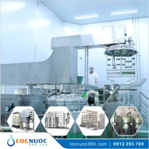 Lọc nước siêu tinh khiết cho Nhà máy Mỹ phẩm GMP
