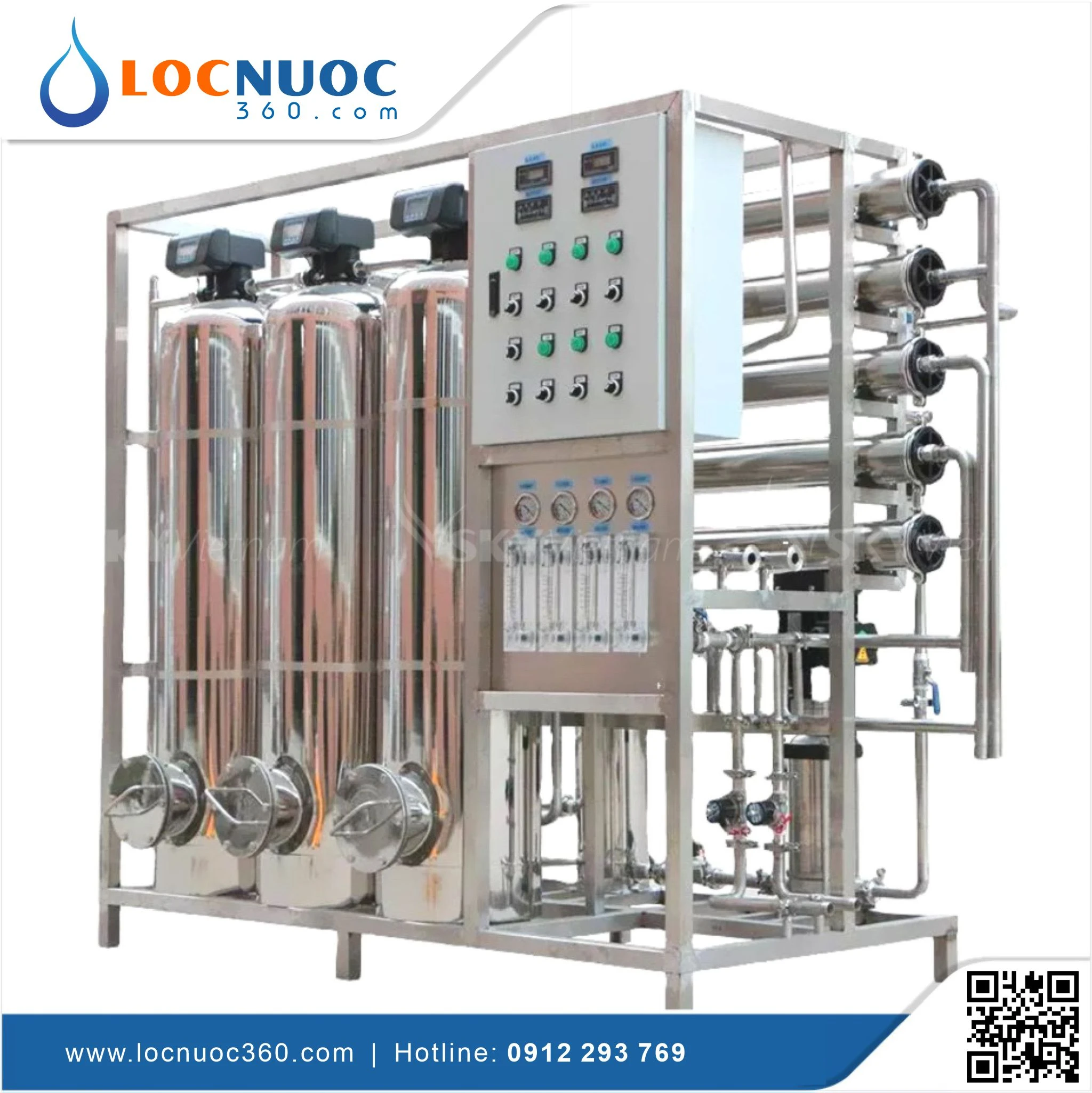 Máy lọc nước RO Tinh khiết 2500lit cho sản xuất Mỹ phẩm VSK-RO2500
