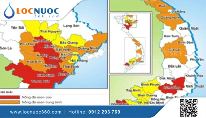 Khu vực nào nước sinh hoạt bị nhiễm phèn?