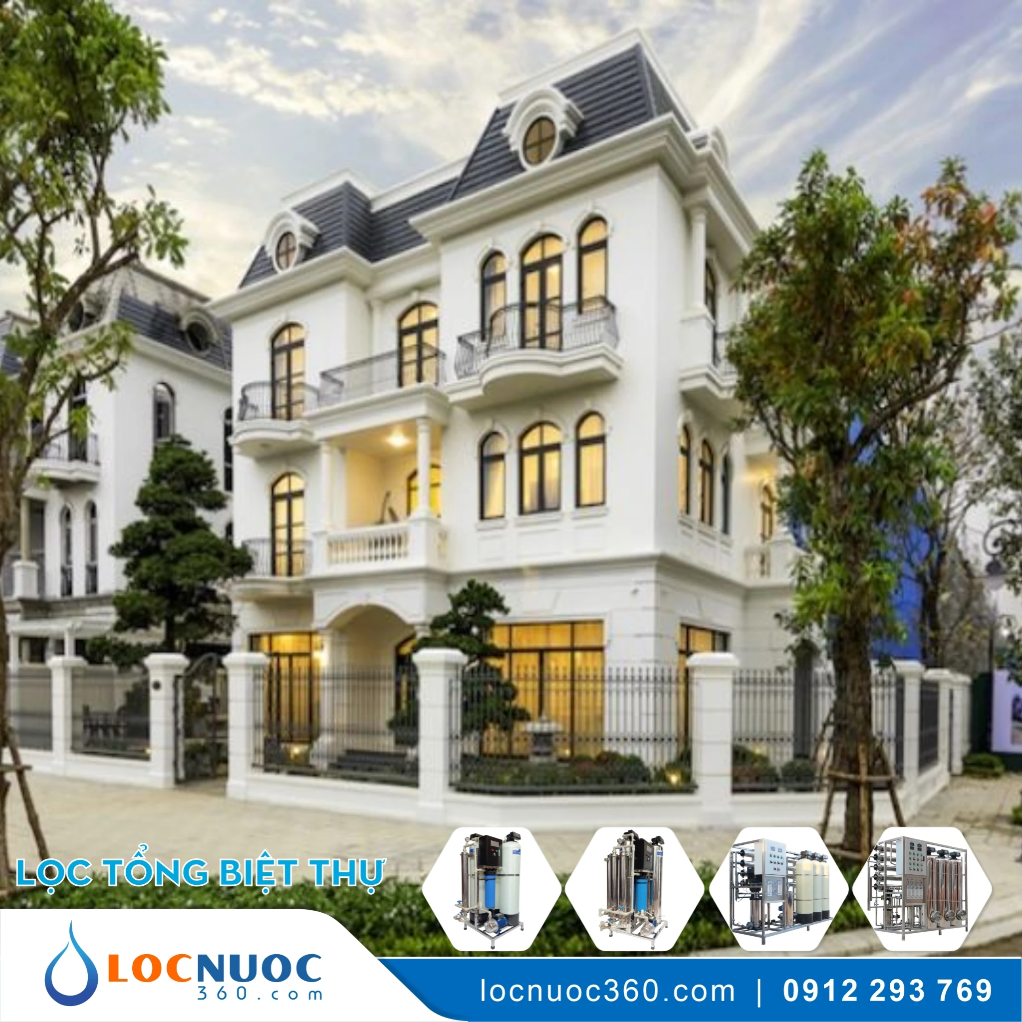 Lọc nước tổng Biệt thự Vinhomes Smart City – Hà Nội