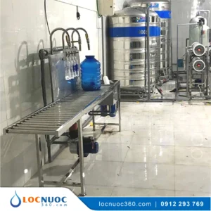 Hệ thống bàn chiết rót tự động cho Nước đóng bình