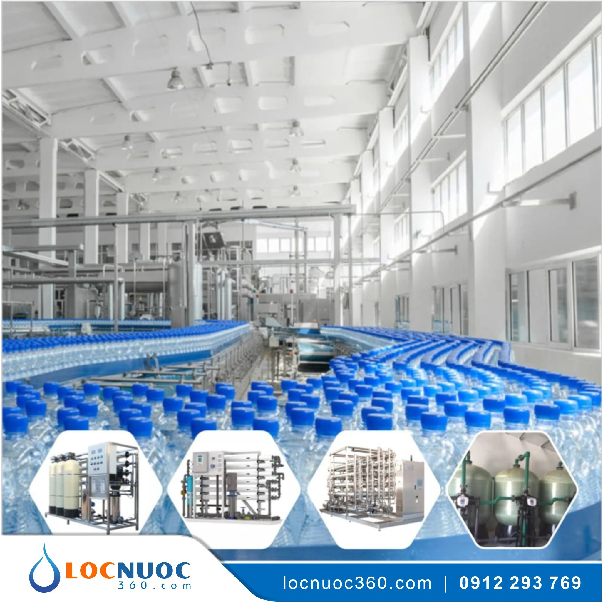 Thiết bị lọc nước cho sản xuất Nước đóng chai Tự động