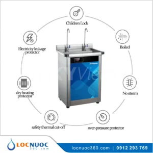 Máy đun nước ấm 02 vòi cho Trường học KN-2QY