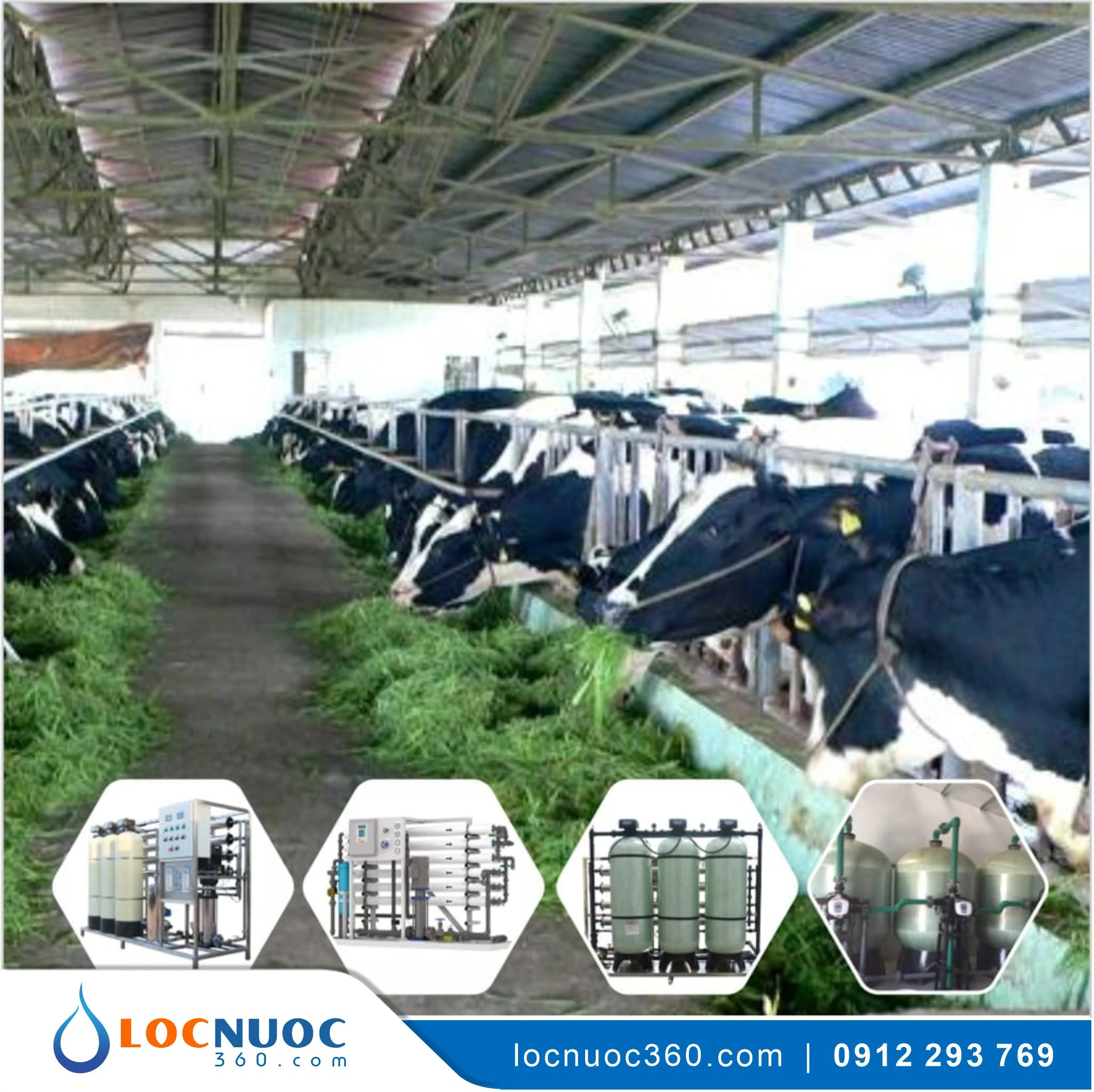 Máy lọc nước RO 2500lit cho Trang trại chăn nuôi