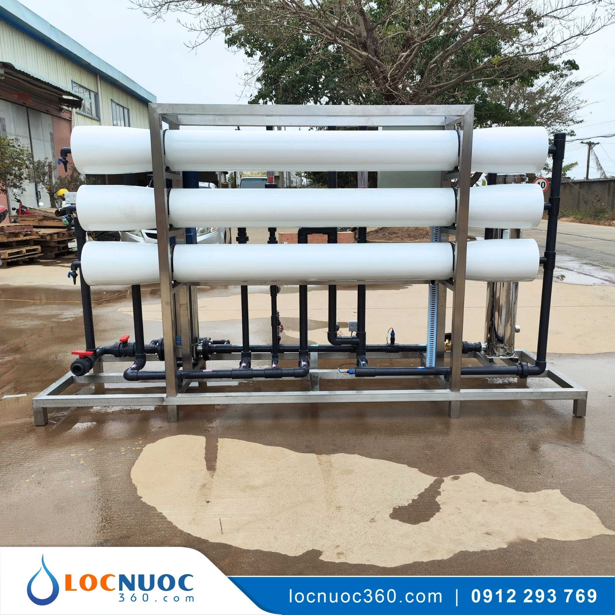 Máy lọc nước RO 2500lit cho Trang trại chăn nuôi 3 Máy lọc nước RO 2500lit cho Trang trại chăn nuôi