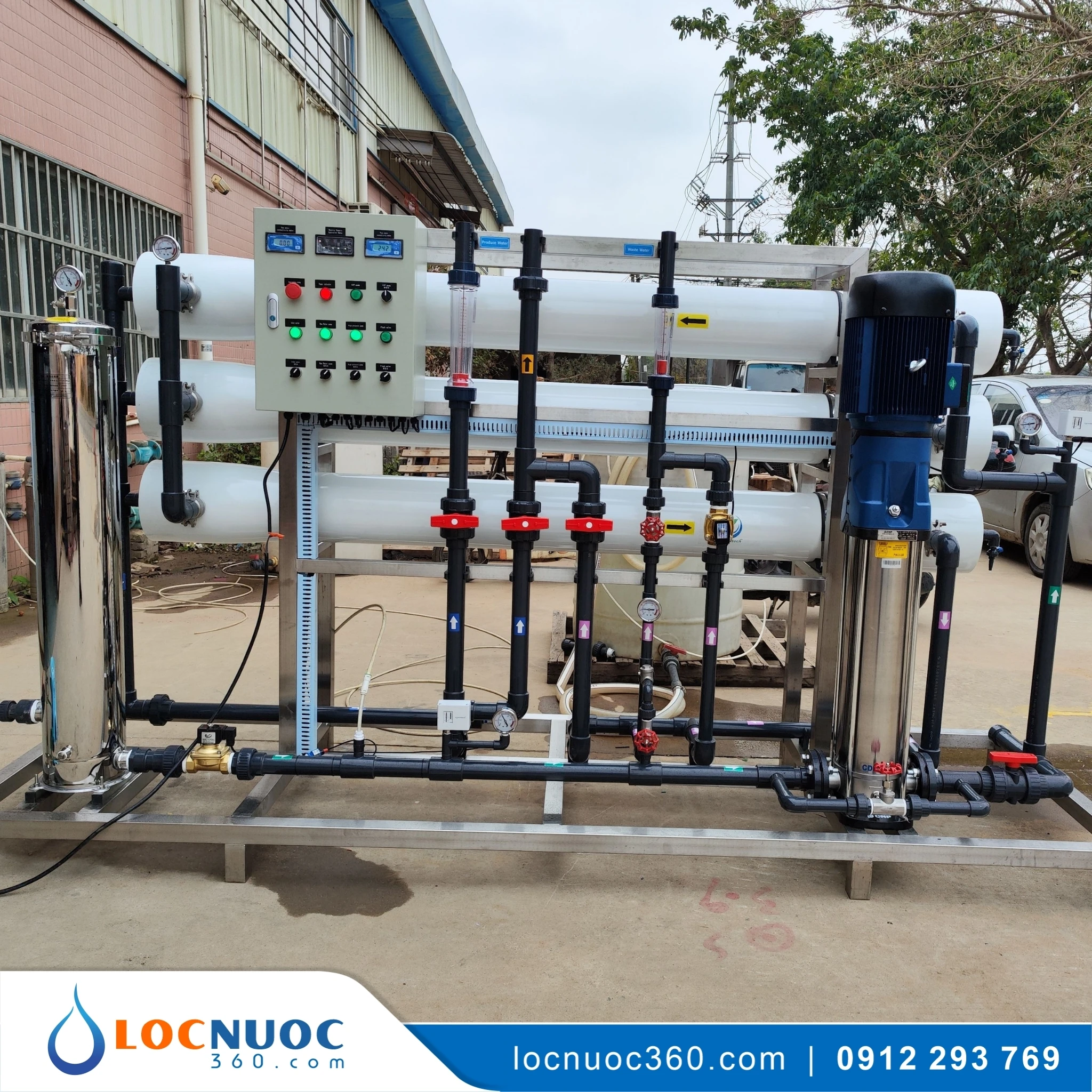 Máy lọc nước RO 2500lit cho Trang trại chăn nuôi 2 Máy lọc nước RO 2500lit cho Trang trại chăn nuôi
