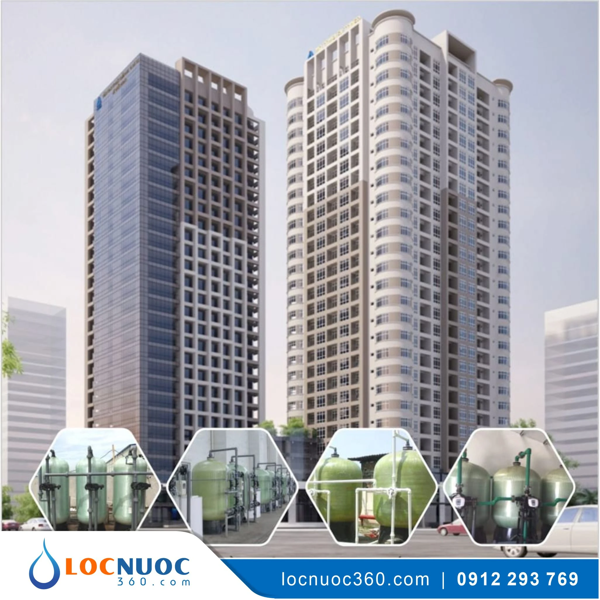 Hệ thống lọc tổng 30 m3 cho Tòa nhà chung cư VSK30-LT