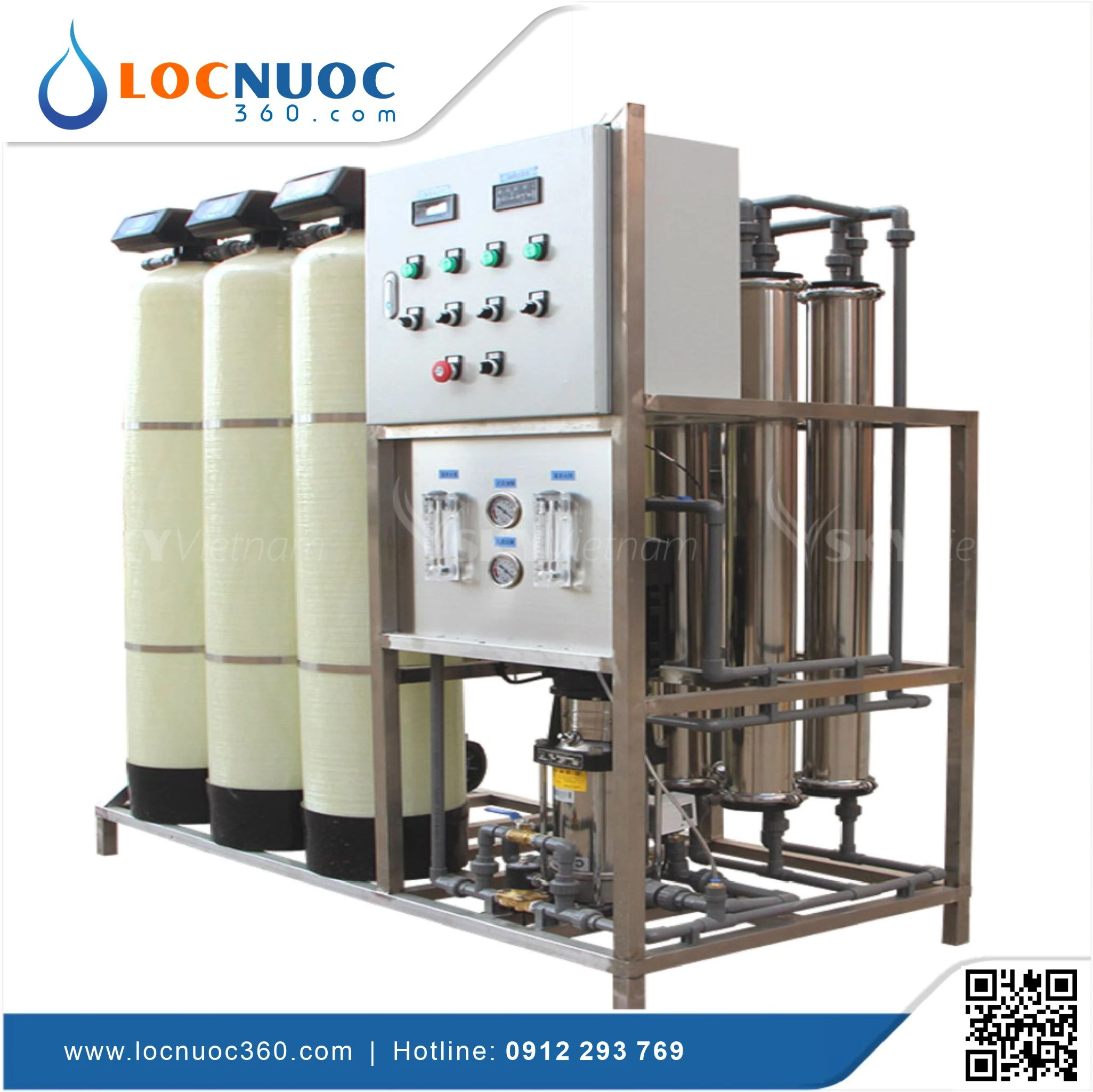 Máy lọc nước RO sản xuất Hóa chất 1400lit tinh khiết 3 Máy lọc nước RO sản xuất Hóa chất 1400lit