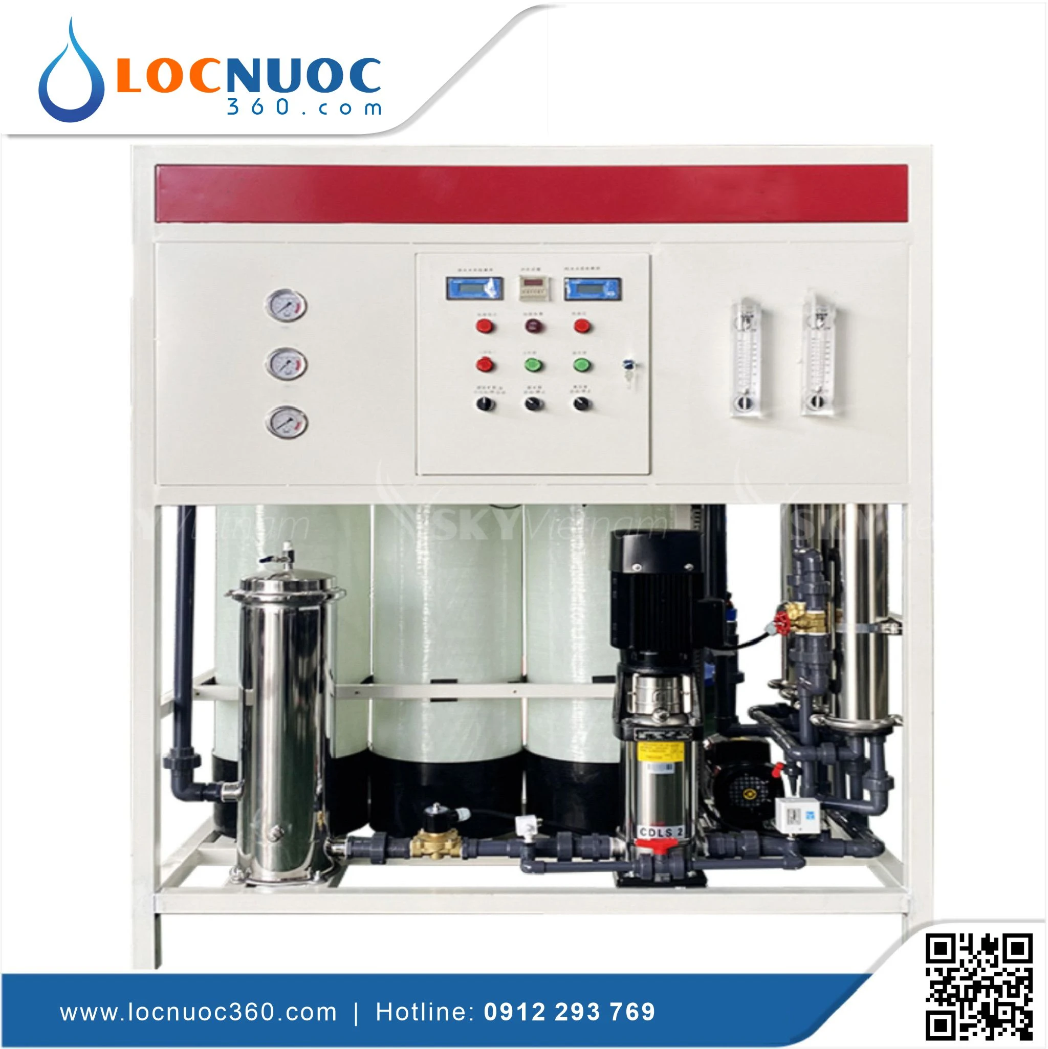 Máy lọc nước RO sản xuất Hóa chất 1400lit tinh khiết 4 Máy lọc nước RO sản xuất Hóa chất 1400lit
