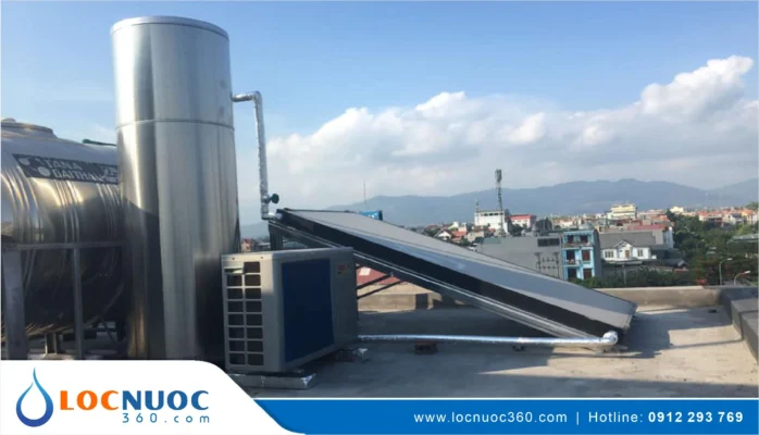 Giải pháp nước nóng tổng Bơm nhiệt cho Nhà phố