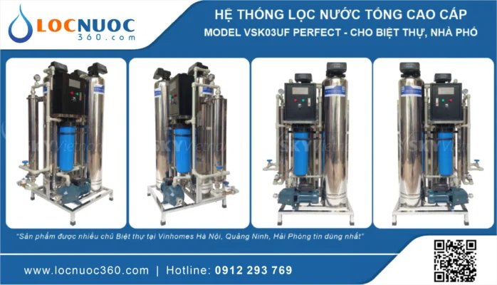 Hệ thống xử lý nước gia đình đạt chuẩn Cao cấp
