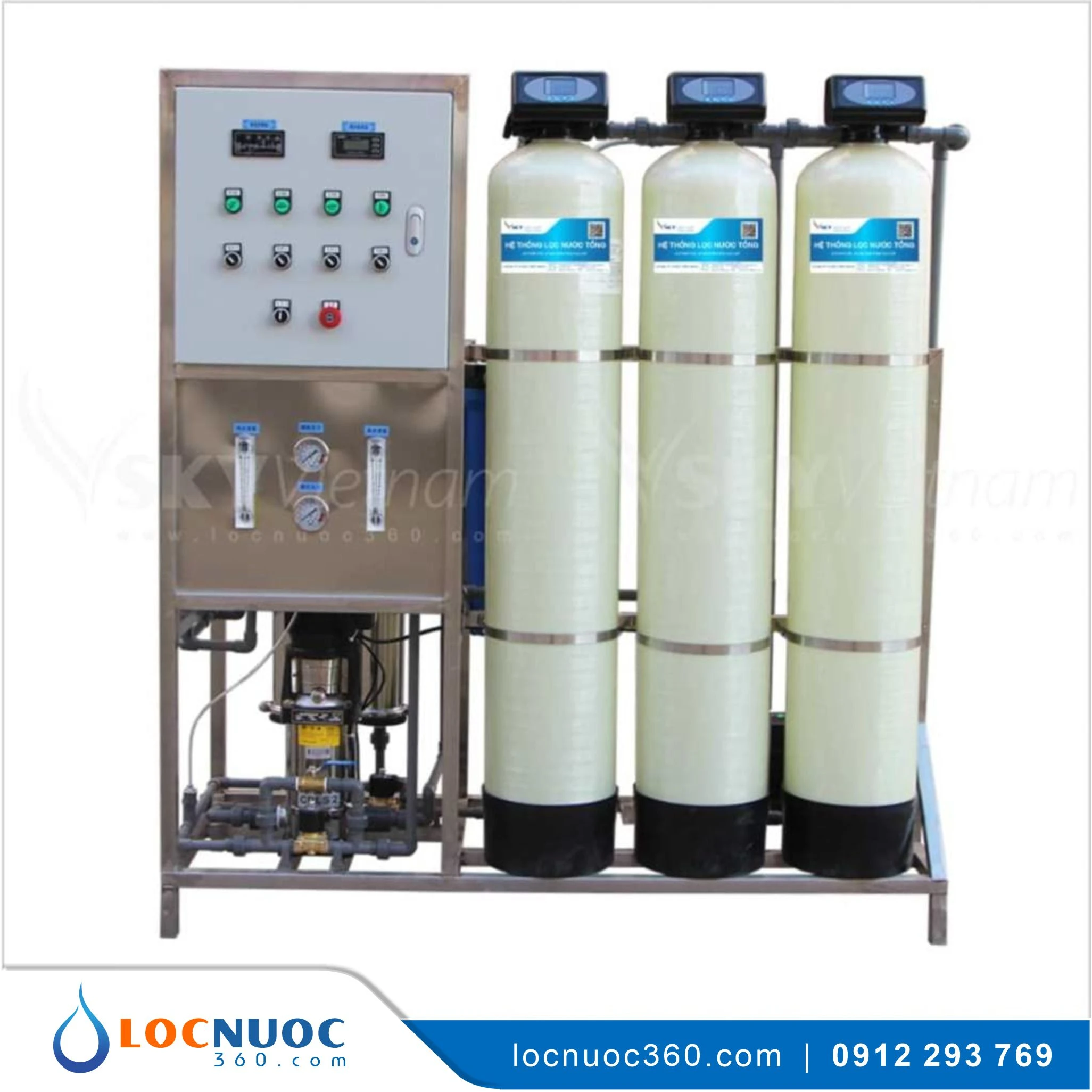 Máy lọc nước tổng Lọc nước nhiễm mặn, nước lợ