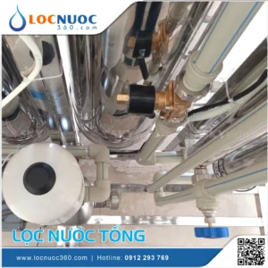 Máy lọc nước tổng dùng Bình tích áp kháng khuẩn