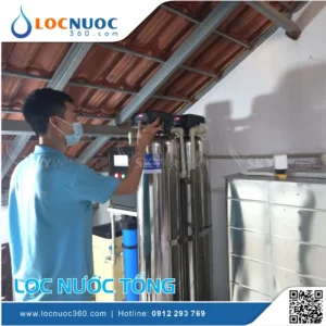 Máy lọc nước tổng dùng Bồn chứa kháng khuẩn