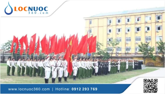 Lọc nước uống cho Trung tâm huấn luyện Cục C10 Bộ Công An – Hà Nội
