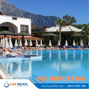 Xử lý nước đạt chuẩn hiện đại cho Hồ bơi Khu du lịch