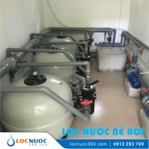 Xử lý nước đạt chuẩn hiện đại cho Hồ bơi Khu du lịch