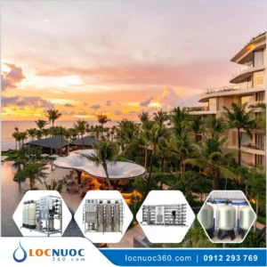 Máy lọc nước RO 3000lit cho Resort KN3000